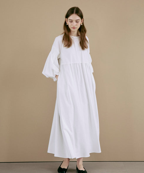 【新色追加】ランタンスリーブ・ティアードワンピース