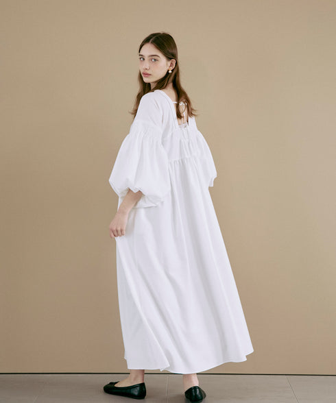 【新色追加】ランタンスリーブ・ティアードワンピース