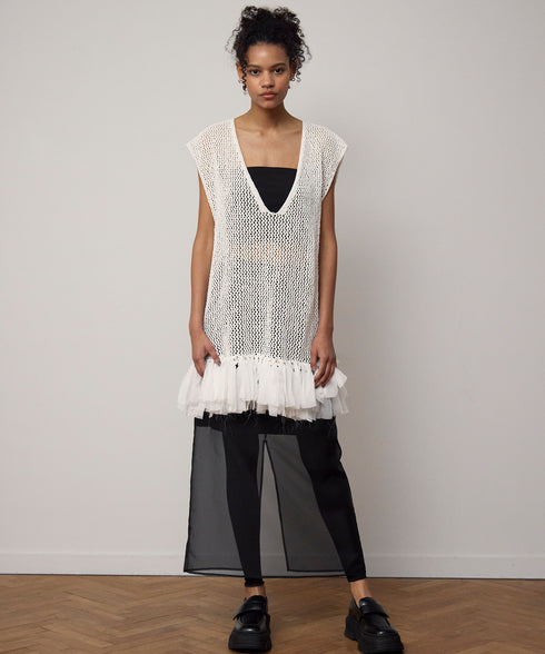 シアーレイヤードスカート