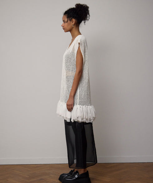 シアーレイヤードスカート