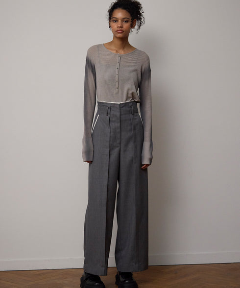 【11.4 NEW IN】カットオフ・ハイウエストパンツ