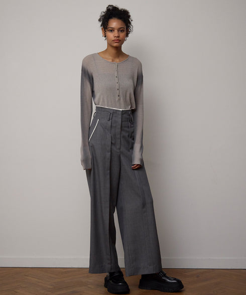 【11.4 NEW IN】カットオフ・ハイウエストパンツ