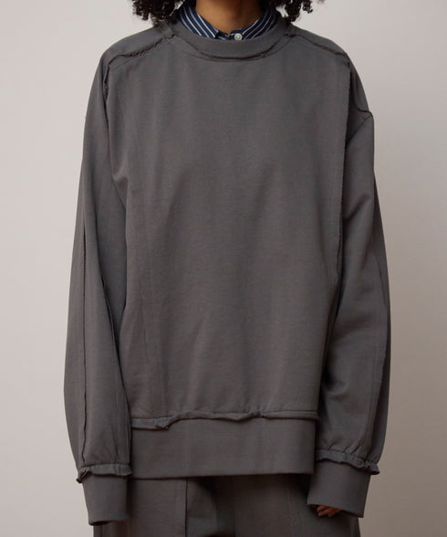 カットオフスウェットトップス