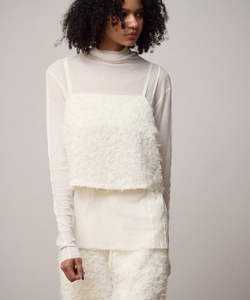 ロングシャギージャカードパンツ