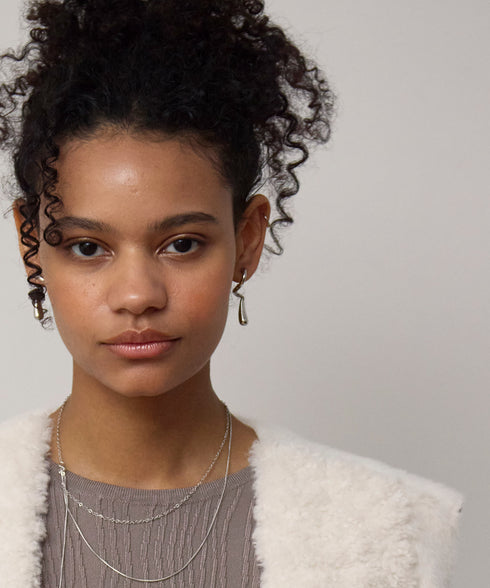 【8.21 InstaLIVE Pickup】 メタルラインスリーディメンションピアス