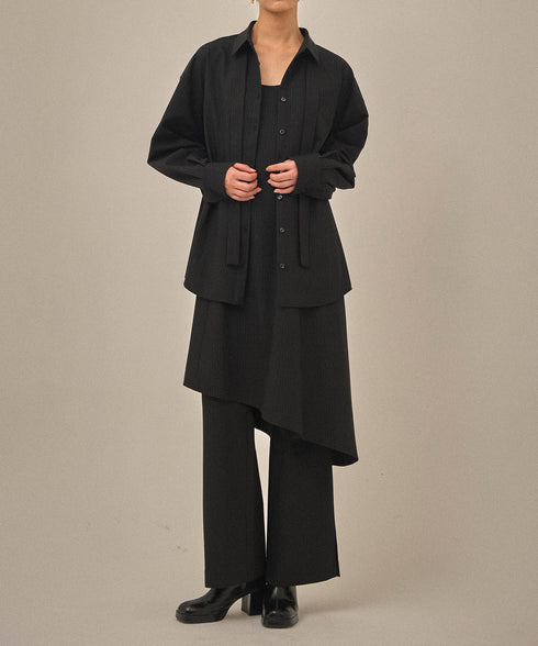 【12.8 InstaLIVE Pickup】ピンストライプ オーバーシャツ