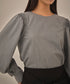 ショルダーギャザー ブラウス