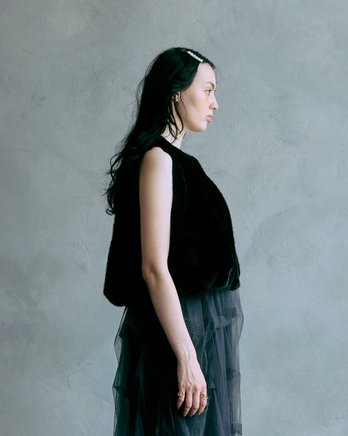 【2025.11 NEW IN】ウールボア・コンパクトジレ