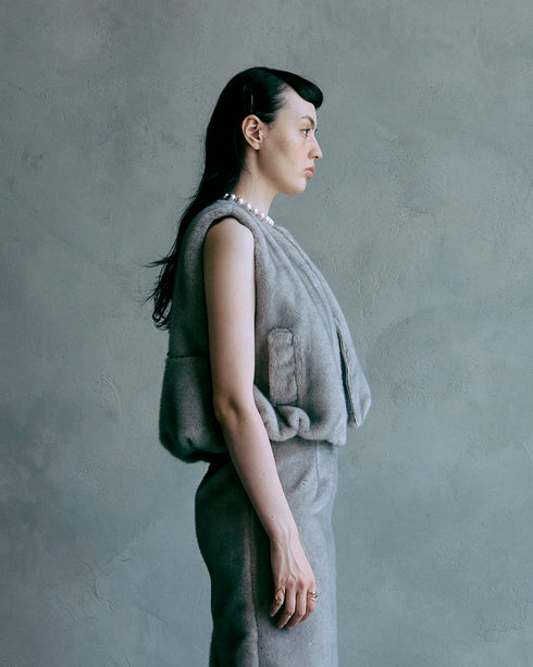 【2025.11 NEW IN】ウールボア・コンパクトジレ