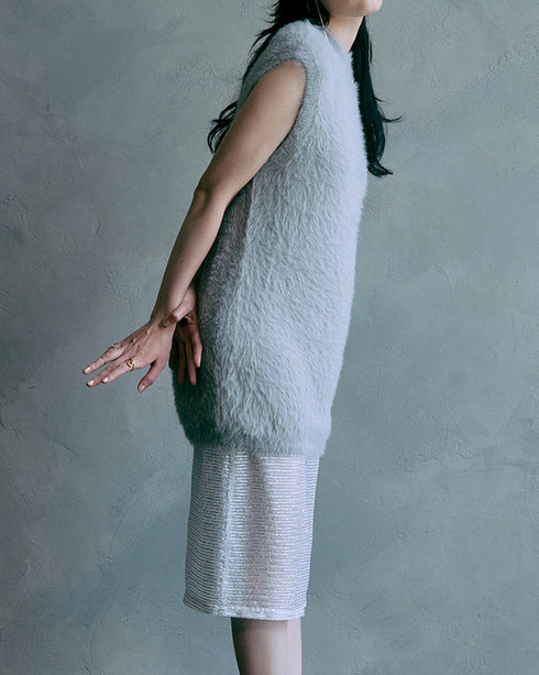 【10.9 InstaLIVE Pickup】フェザーヤーンボリュームジレ