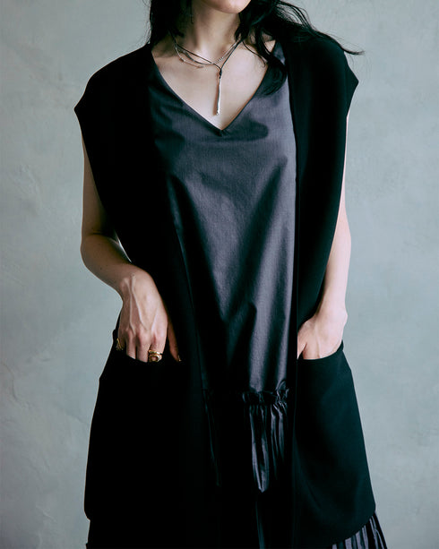 フレンチスリーブ・ニットジレ