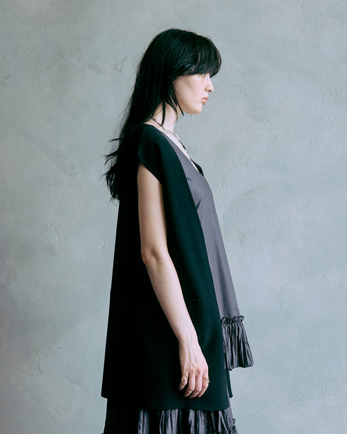 フレンチスリーブ・ニットジレ