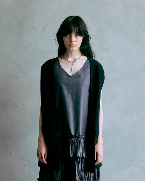 フレンチスリーブ・ニットジレ