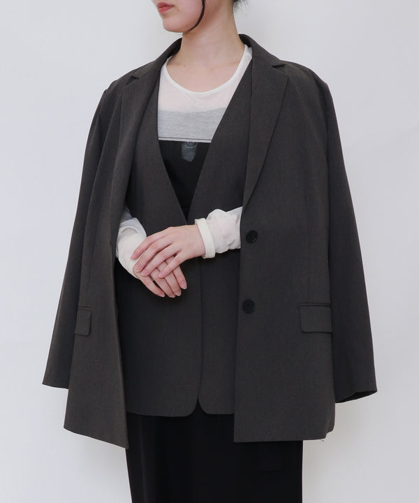 2WAY 肩掛けテーラードジャケット