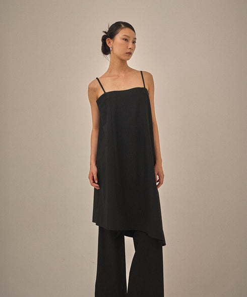 【12.8 InstaLIVE Pickup】ピンストライプ アシンメトリーキャミソール