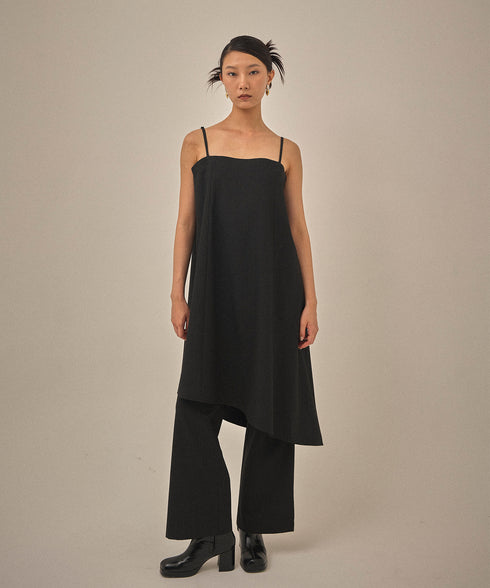 【12.8 InstaLIVE Pickup】ピンストライプ アシンメトリーキャミソール