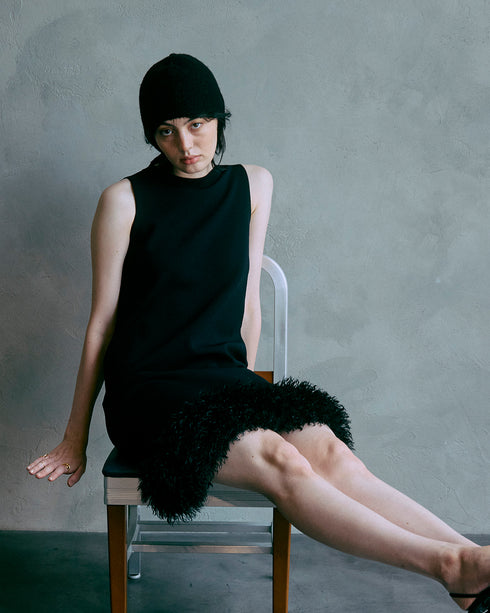 ファートリムニットワンピース