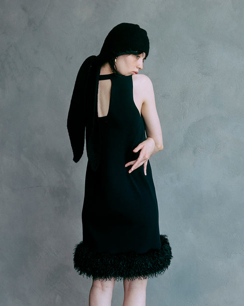 ファートリムニットワンピース