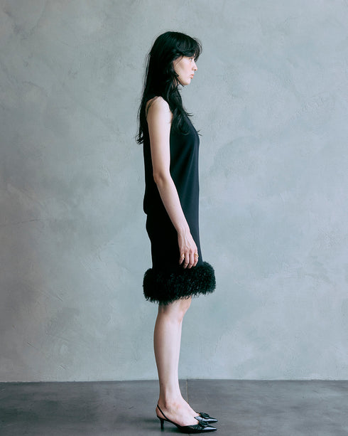 ファートリムニットワンピース