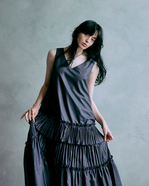 【10.9 InstaLIVE Pickup】2wayソフトプリーツティアードドレス