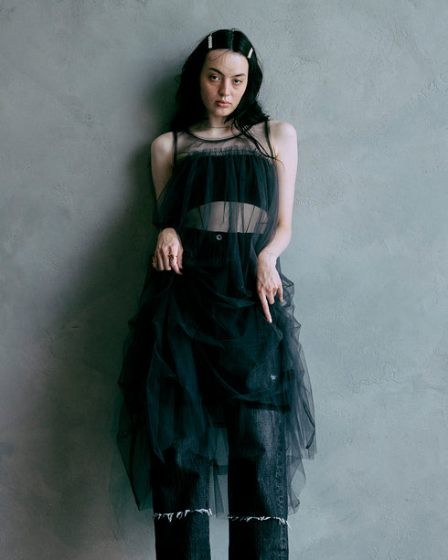 【2025.11 NEW IN】 ソフトチュールバブルドレス