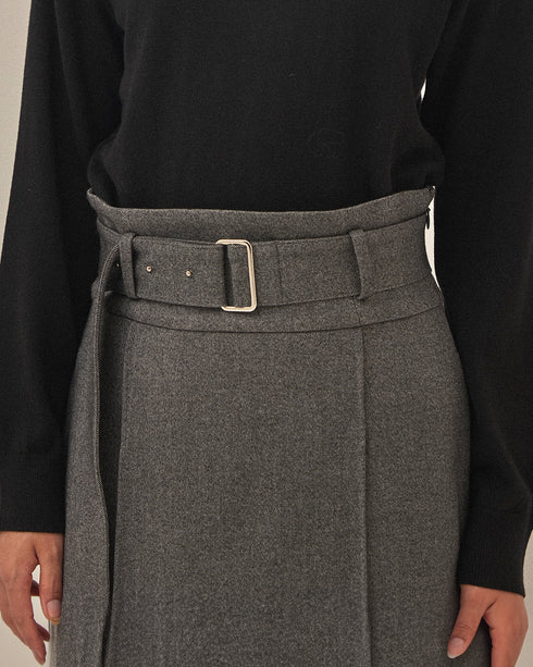 【2025.11 NEW IN】 ベルテッド ストレート スカート