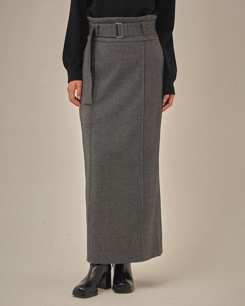 【2025.11 NEW IN】 ベルテッド ストレート スカート