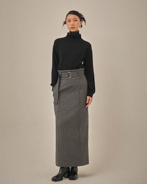 【2025.11 NEW IN】 ベルテッド ストレート スカート