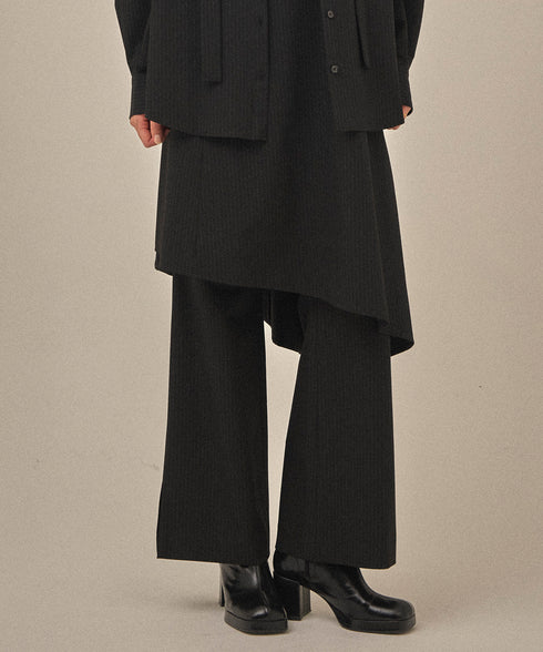 【12.8 InstaLIVE Pickup】ピンストライプ フレアパンツ