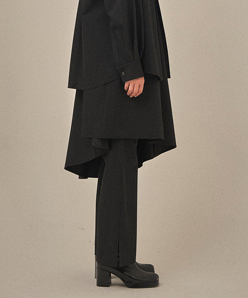 【12.8 InstaLIVE Pickup】ピンストライプ フレアパンツ