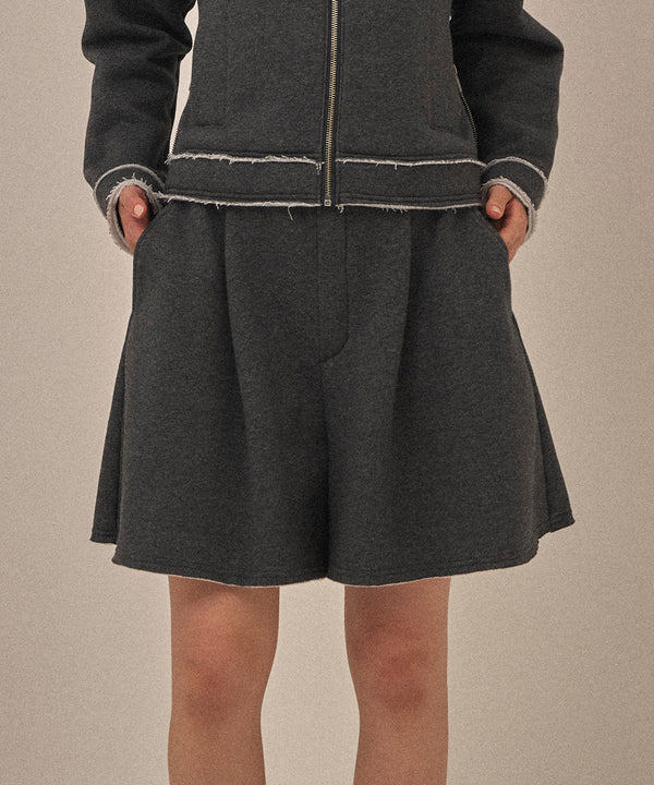 【2025.12 NEW IN】裏起毛裏毛フレアショーパン