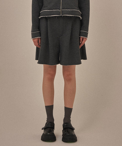 【2025.12 NEW IN】裏起毛裏毛フレアショーパン