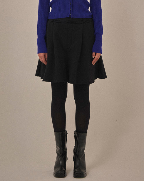 【2025.12 NEW IN】裏起毛裏毛フレアショーパン