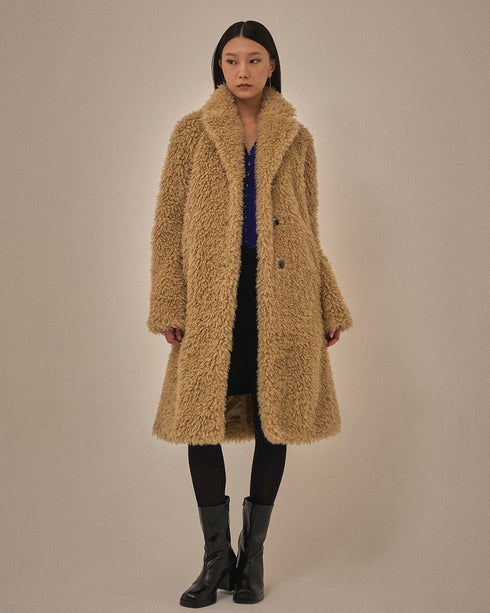 【2025.11 NEW IN】チベットラムフェイクファーコート