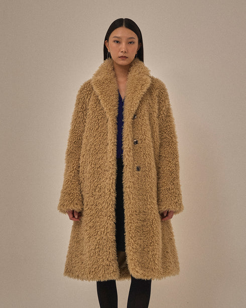 【2025.11 NEW IN】チベットラムフェイクファーコート