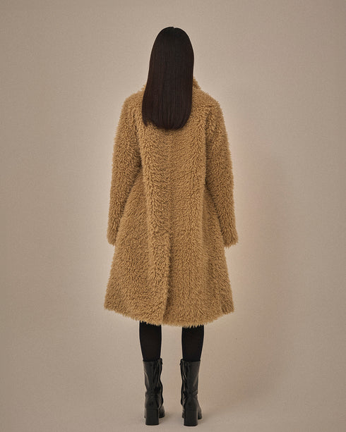 【2025.11 NEW IN】チベットラムフェイクファーコート