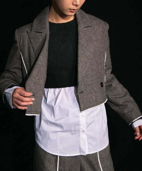 【2025.12 NEW IN】レイヤードヘム ニットトップ