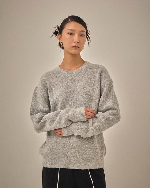 【2025.12 NEW IN】メランジタッチ ニットトップ