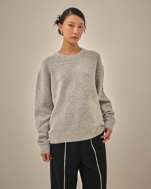 【2025.12 NEW IN】メランジタッチ ニットトップ