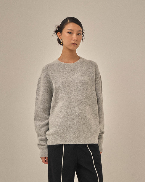 【2025.12 NEW IN】メランジタッチ ニットトップ