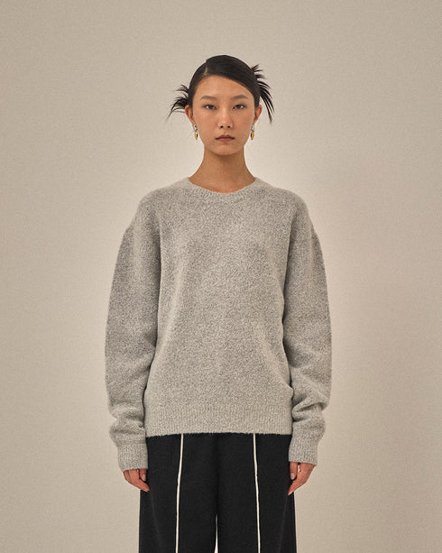 【2025.12 NEW IN】メランジタッチ ニットトップ