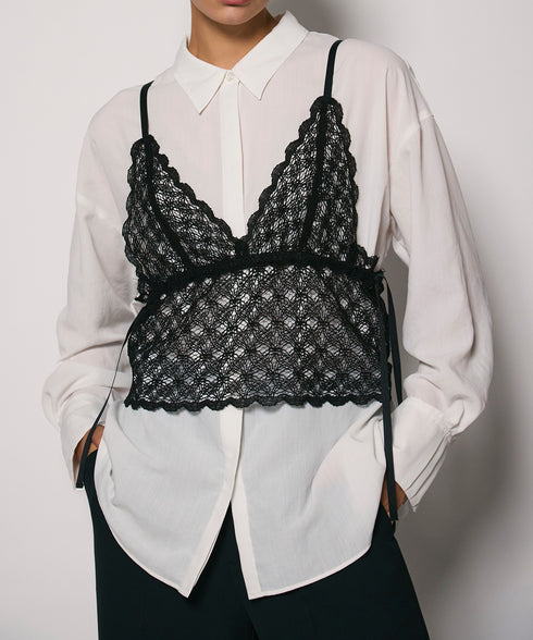 シアーレースキャミソール