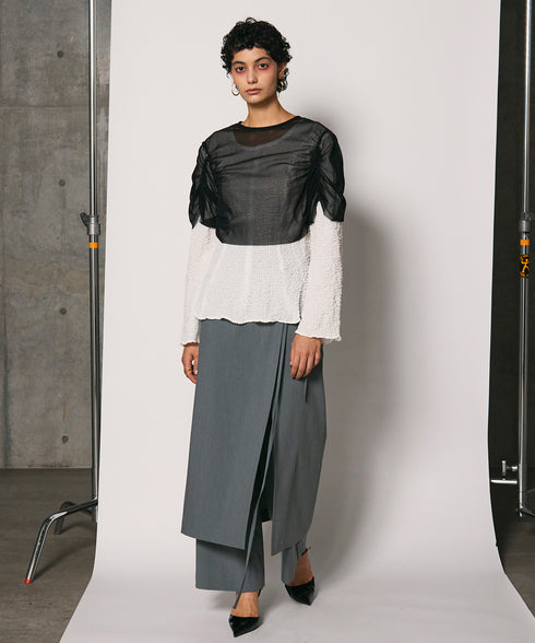 レイヤードルックブラウス