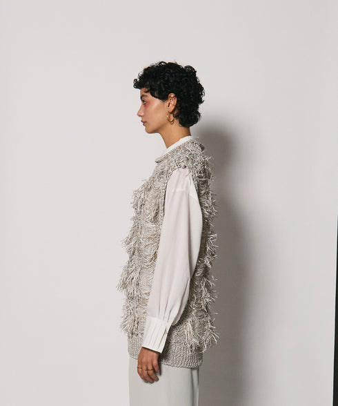 サマーヤーンフリンジベスト