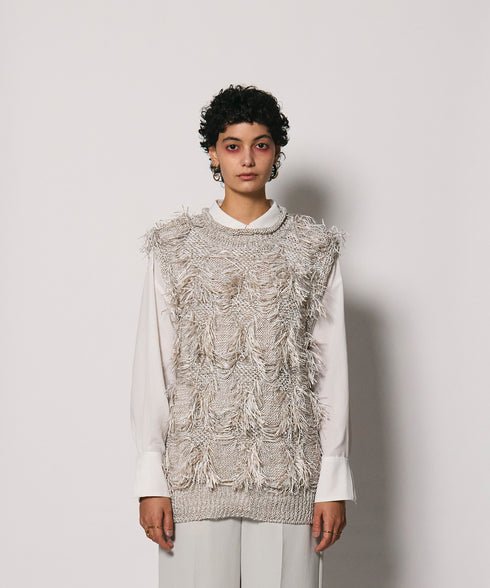 サマーヤーンフリンジベスト