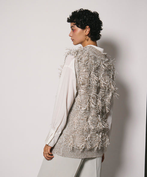 サマーヤーンフリンジベスト