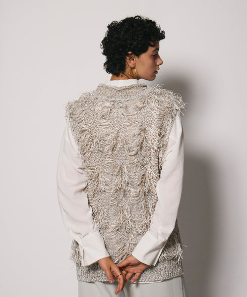 サマーヤーンフリンジベスト