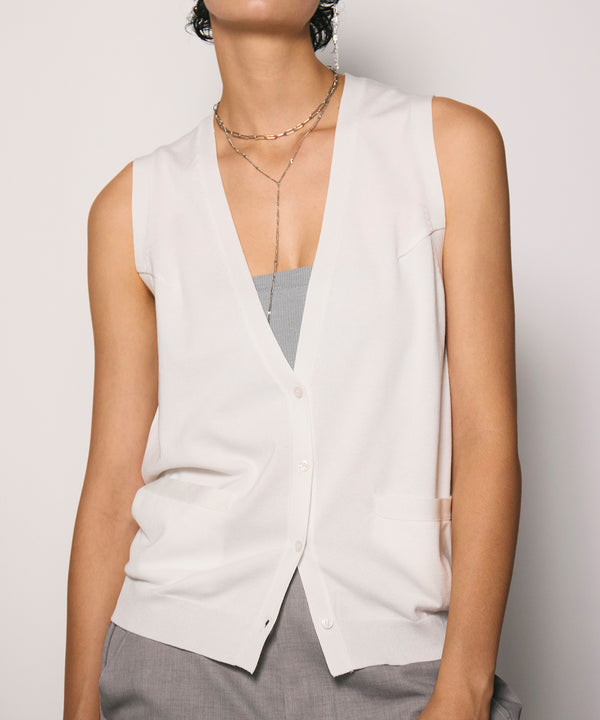 アメリカンスリーブニットジレ