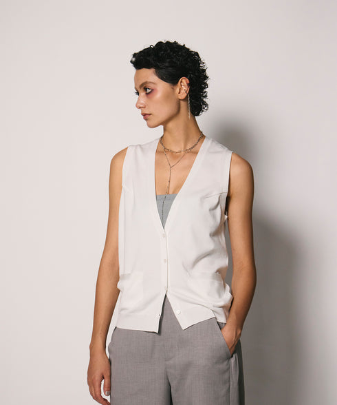 アメリカンスリーブニットジレ