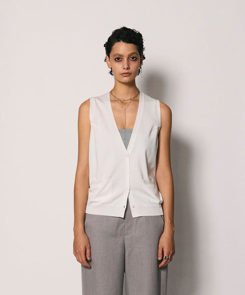 アメリカンスリーブニットジレ